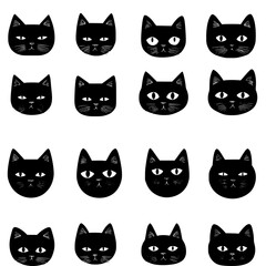 Obraz premium Collection of Cats pattern vector designs, Cats tiled design