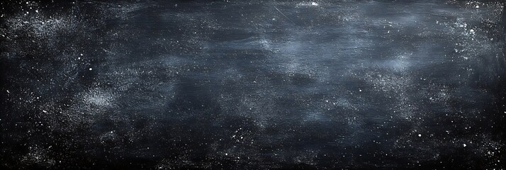Obraz premium Dark Black Board Texture Background. Blank Blackboard with Chalk Dust. Abstract Background for Mockups and Designs : Generative AI