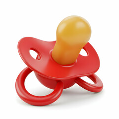 Red Baby Pacifier Cute  Safe Infant Soother