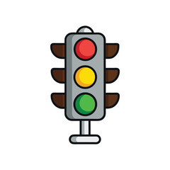 Simple Traffic Light Illustration