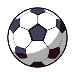 Obraz premium Minimalist vector illustration of Soccer Ball design on white background