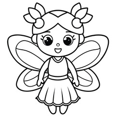 Cute baby mouse cartoon character with a heart, a funny small mammal illustration for children's art coloring pages