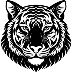 tiger head vector