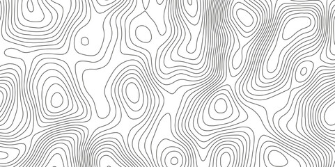 Topographic map background with geographic grid for hiking and mountain sport. modern design with white background and black wave lines. topographic contour lines vector map seamless pattern vector.