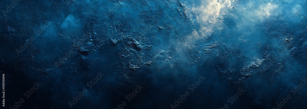 Poster Dramatic Deep Blue Texture Background Image for Creative Projects Moody and Evocative Dark Stone Background : Generative AI