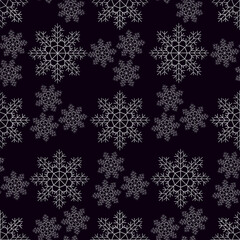 seamless snowflakes background