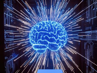 Digital brain bursting with neural energy