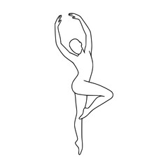 Dancing Freely | Hands up, one foot lifted, dancing