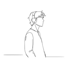 Listening to Music | Wearing headphones, slight sway