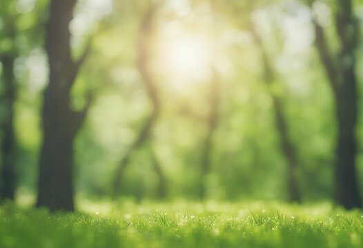 sunny shinny forest blur sunlight garden nature abstract day copy banner template outdoor bright blurry park blurred background green time space bokeh spring glowing summer presentation leaf light