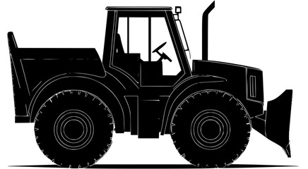 Fototapeta premium Front loader, Construction vehicle vector design, Front loader, Construction vehicle vector image