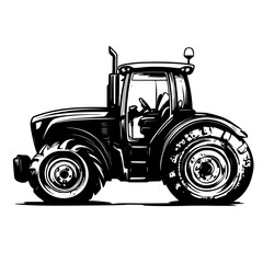 Obraz premium Tractor, Agricultural vehicle vector design, Tractor, Agricultural vehicle vector illustration