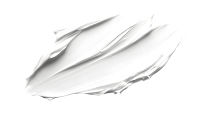 White cosmetic cream texture isolated on white background
