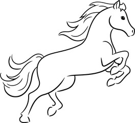 How to Draw a Horse Outline