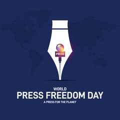 world press freedom day 2025. world press freedom day creative banner, poster, social media post, postcard, background, backdrop, greetings card, awareness, web banner, template, cover design etc. © MstMouluda
