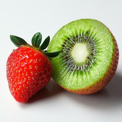 Fresh strawberry and kiwi fruit