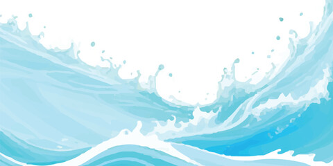 Abstract Blue and Green Watercolor Ocean Texture with Fluid Wave Patterns, Ideal for Banner Graphics, Branding Kits, and Creative Marine-Inspired Visual Themes&rdquo;

