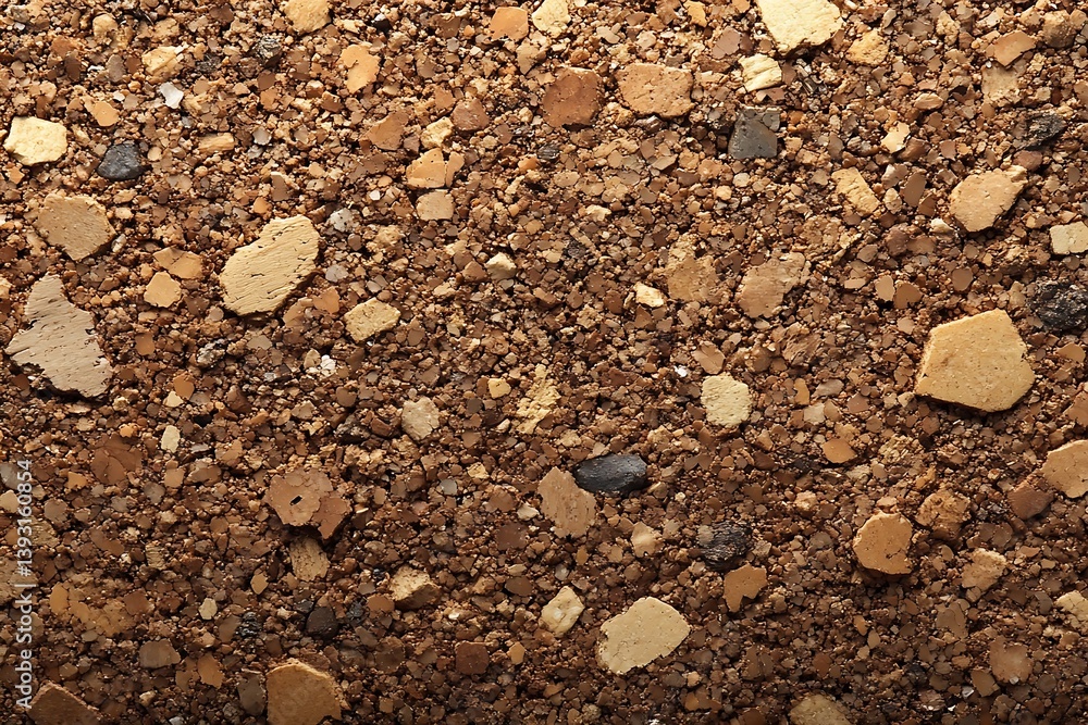 Poster Detailed Close Up Texture of Cork Material with Natural Shades of Brown and Tan Ideal for Background or Design Element : Generative AI