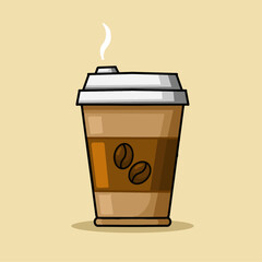 coffee in a cup vector illustration AD481