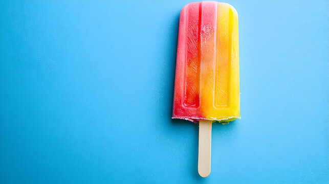 una paleta colorida de hielo paleta helada refrescante y deliciosa para comer en verano saludable 