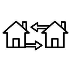 House Exchange Icon