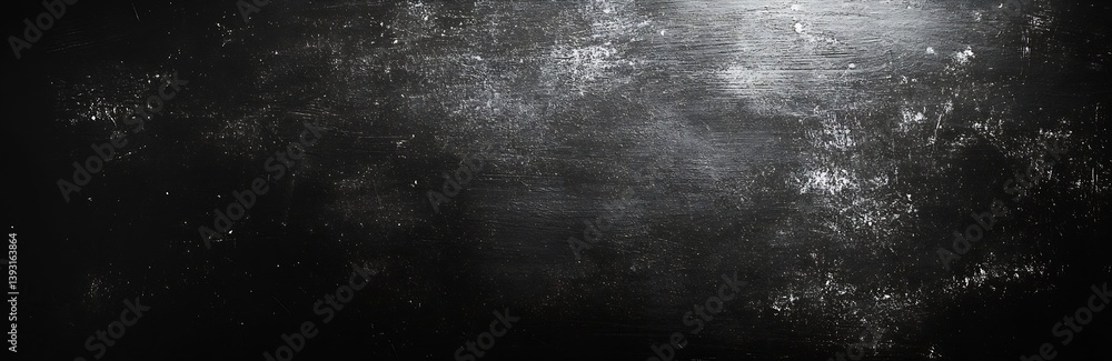 Poster Abstract Dark Black Grunge Texture of Concrete Wall Surface Background with Scratch and Scuff Marks : Generative AI