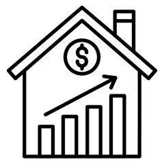 House Price Increase Icon