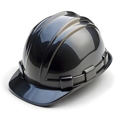 Fototapeta premium Black Hard Hat Safety Helmet
