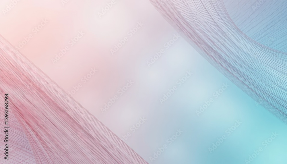 Poster abstract wave patterns digital art creation modern aesthetic soft color palette minimalist design vi