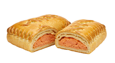 Isolated Salmon Wellington
