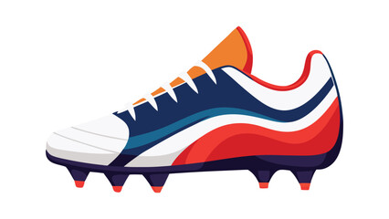 Minimalist Soccer Cleats Vector Illustration for Sports and Footwear on white background