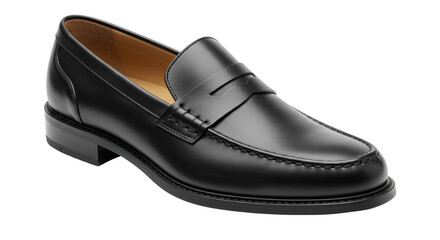 Isolated Leather Loafer Shoe