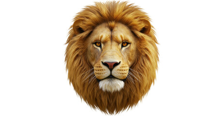 Isolated Lion Head