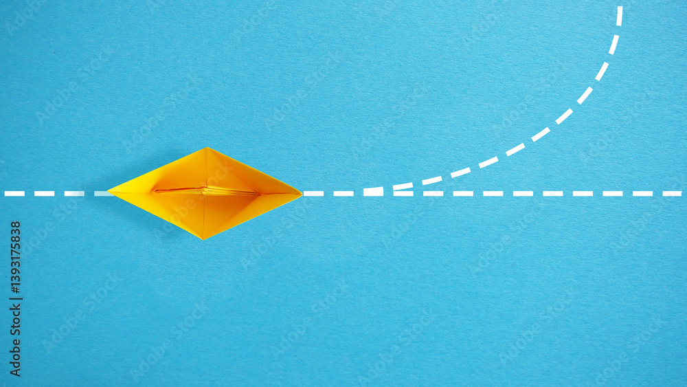 Poster Change direction or career path for best opportunity, turn or transform to different direction, choice or alternative way to progress