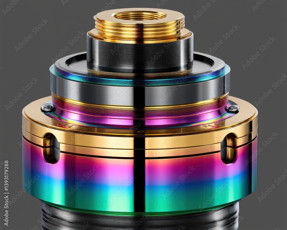 Poster a high-resolution image of a microscope's optical components and advanced technology - optical objec