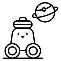 Space Robot Icon