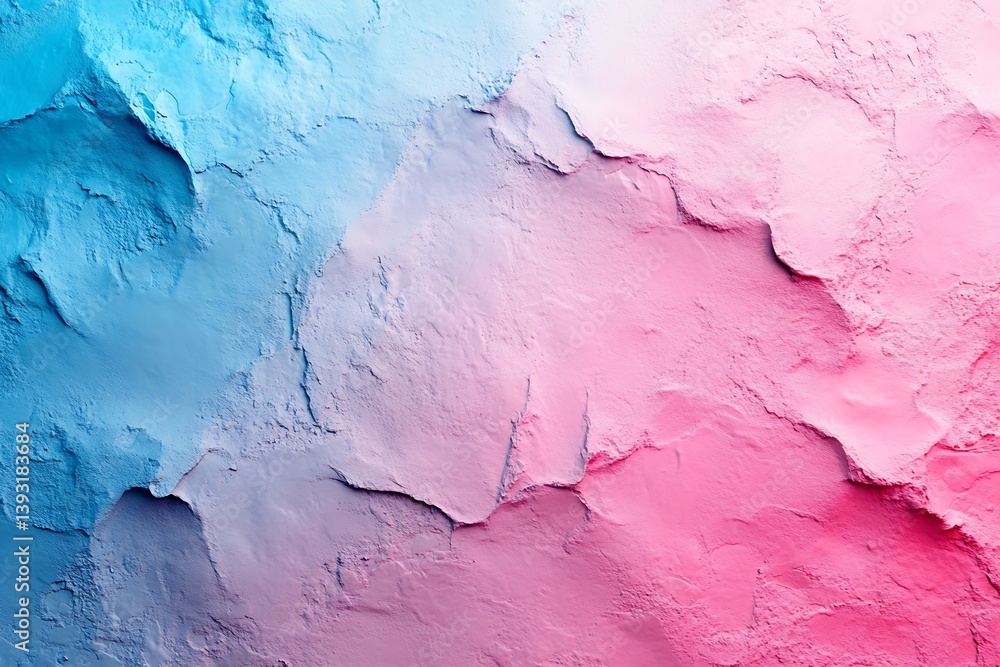 Aufkleber abstract blue and pink plaster wall texture colorful background for art design and creative projects