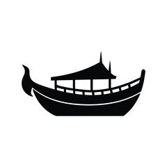 sampan silhouette art