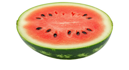 Isolated Watermelon Cut in Half