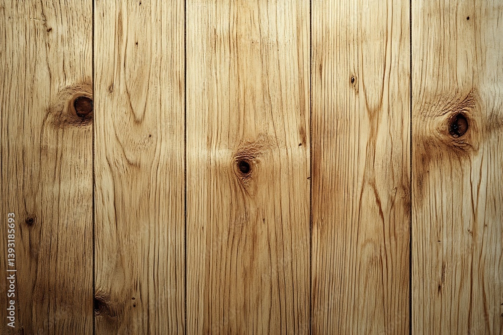 Aufkleber rustic wooden plank background with knots and visible grain perfect for textures and backdrops : gen