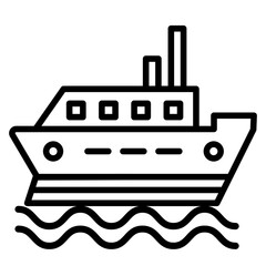 Ferry Boat Icon