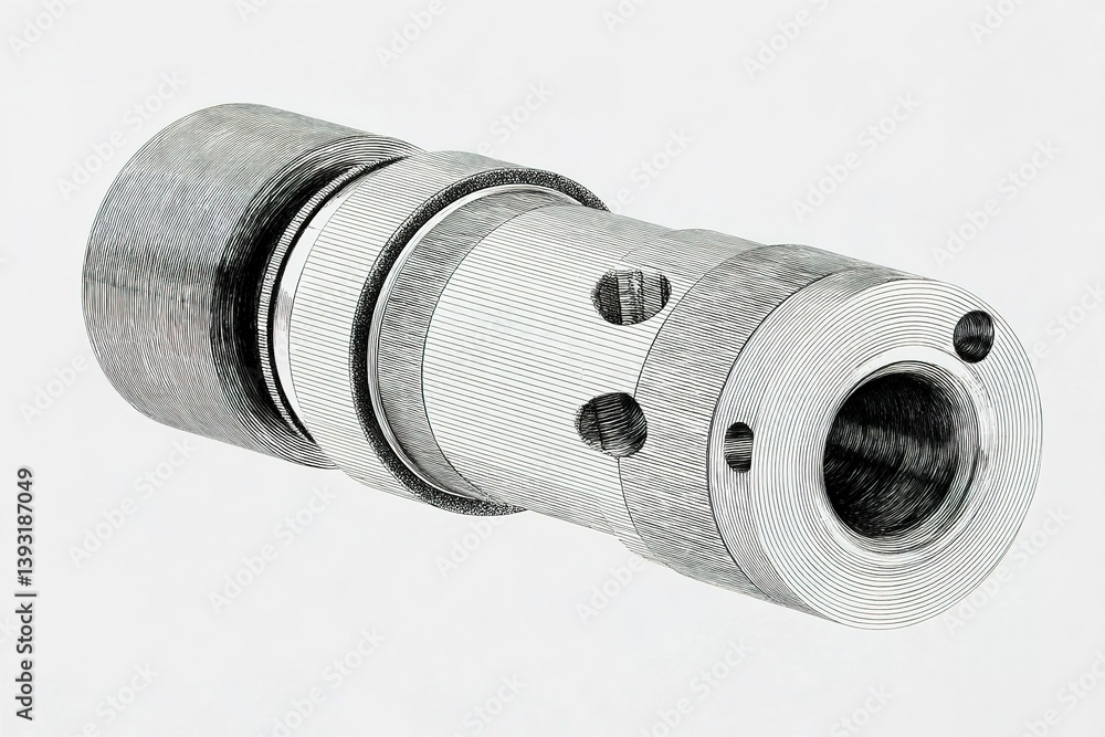 Poster precision-engineered mechanical component showcasing intricate design and craftsmanship for industri