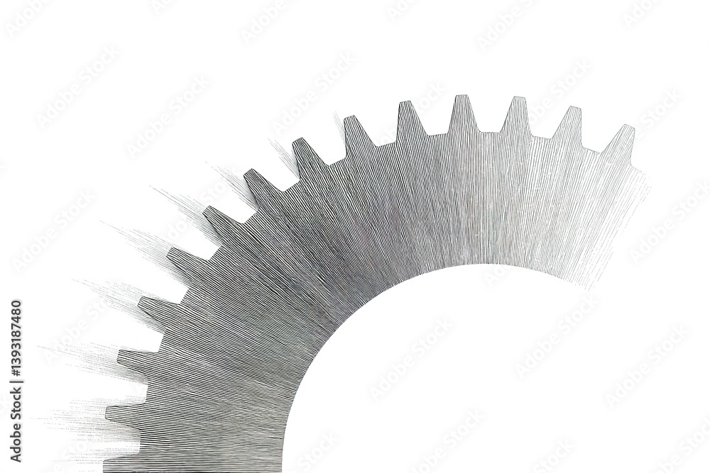 Aufkleber circular saw blade with sharp teeth suitable for woodworking and metalworking tasks in a workshop se