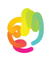 A clear vector illustration of a hand showing the well-known "ok" gesture on a light white background, radiating confidence, agreement and positive appreciation