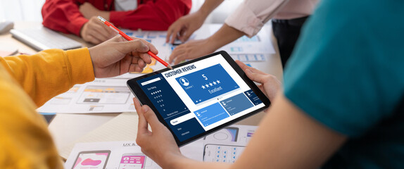 Customer experience and review analysis by brisk computer software for corporate business