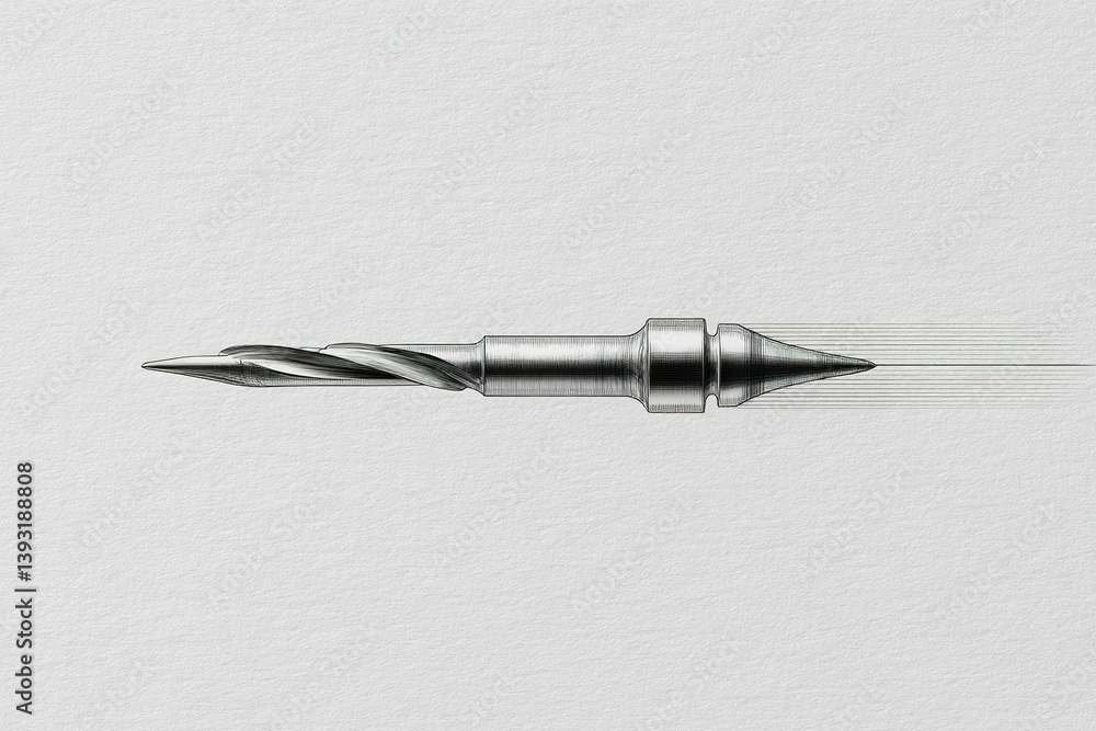 Aufkleber precision drill bit designed for efficient cutting in metal and wood working applications