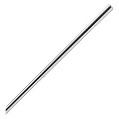 Obraz premium Sleek metallic straw, reusable. Isolated on White Background, 3D