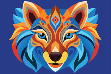 Wolf Illustration vector design, Wolf logo and icon Design, Wolf logo and icon Design.