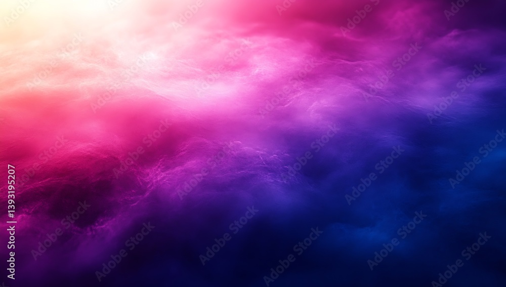 Aufkleber celestial dreamscape ethereal clouds of pink and purple blending into deep blue sky for fantasy back