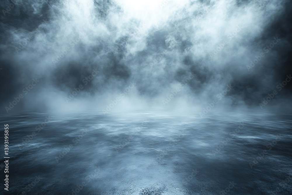Poster ethereal foggy scene with mysterious smoke effects abstract dark environment cinematic lighting back